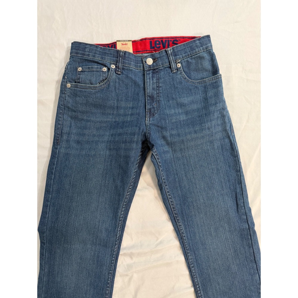 Levis Boys 511 Slim Fit Jeans Medium Wash Adjustable Waist 16 Reg 28x30 NEW